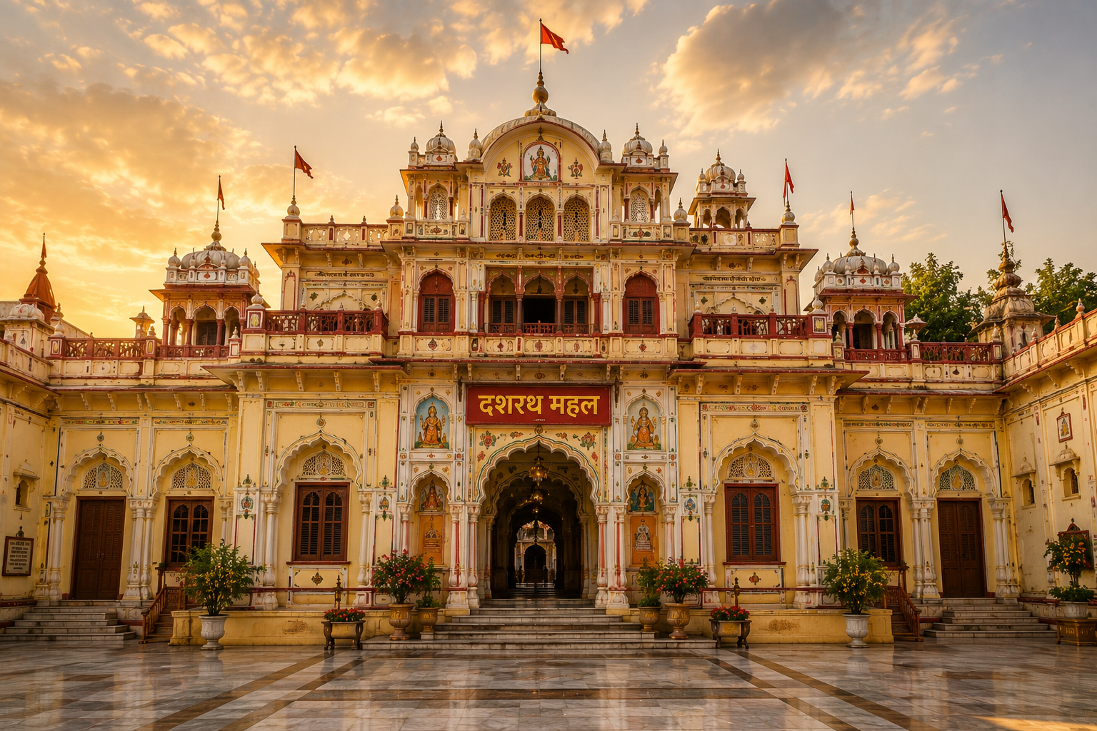 Dashrath Mahal palace temple of King Dashrath in Ayodhya