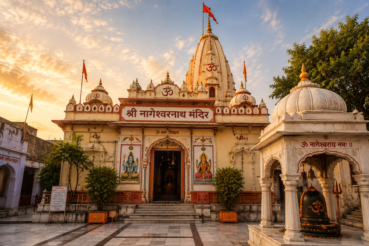 Nageshwarnath Shiva temple on the banks of the Saryu in Ayodhya